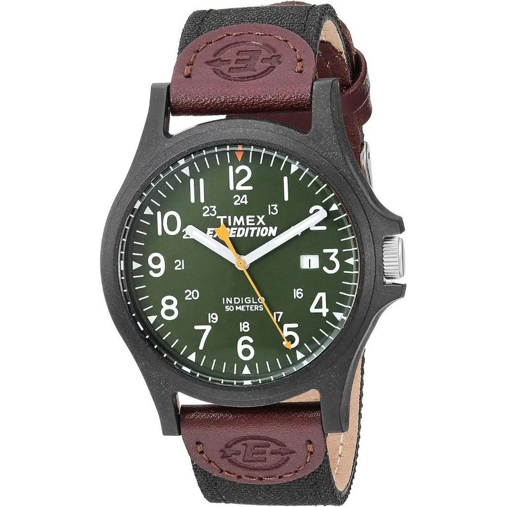 近全新 TIMEX 手錶 Expedition INDIGLO COLLECTION 綠 mercari 日本直送 二手