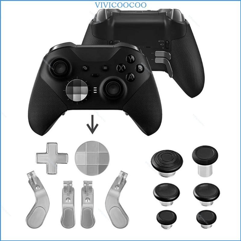Vivi 適用於 Xbox One Elite Elite 手柄按鈕配件套裝替換按鈕遊戲