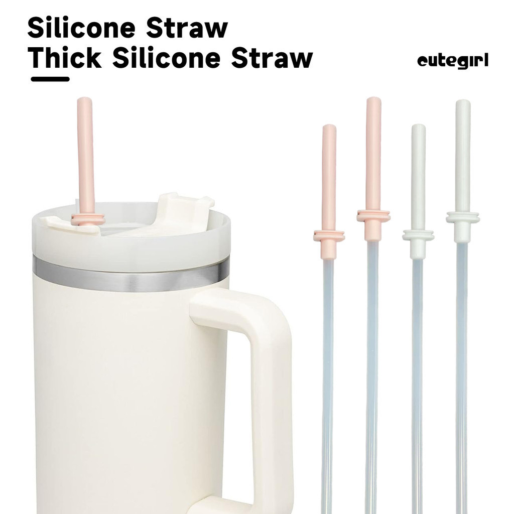 【熊熊家居】矽膠吸管嘴+塑膠吸管 適用於30oz和40oz的Stanley水杯