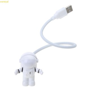 Weroyal 新奇筆記本電腦燈迷你 LED 太空人無彎曲 USB 燈電腦配件