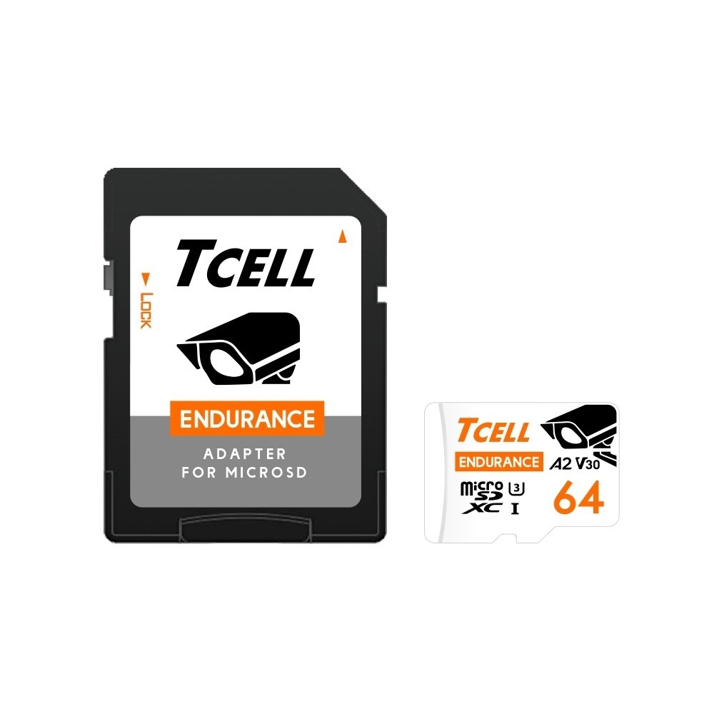 【TCELL 冠元】MicroSDXC UHS-I A2 U3 64GB-監控專用記憶卡