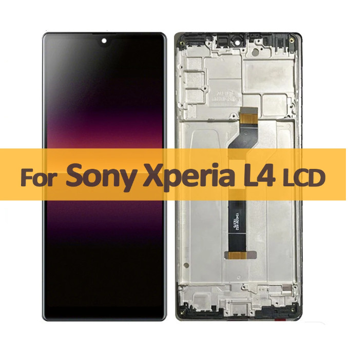 原裝適用於索尼 Xperia L4 XQ-AD52 XQ-AD51LCD 顯示屏帶觸摸屏