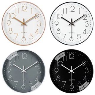 AF【12英寸30cm】鐘錶家用客廳掛鐘簡約立體數字時鐘wallclock