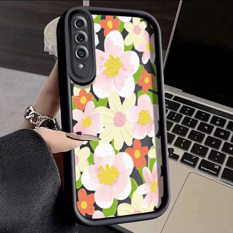 SAMSUNG 適用於三星 Galaxy A50 A50s A30s
 Case Flower Angel Eyes 階