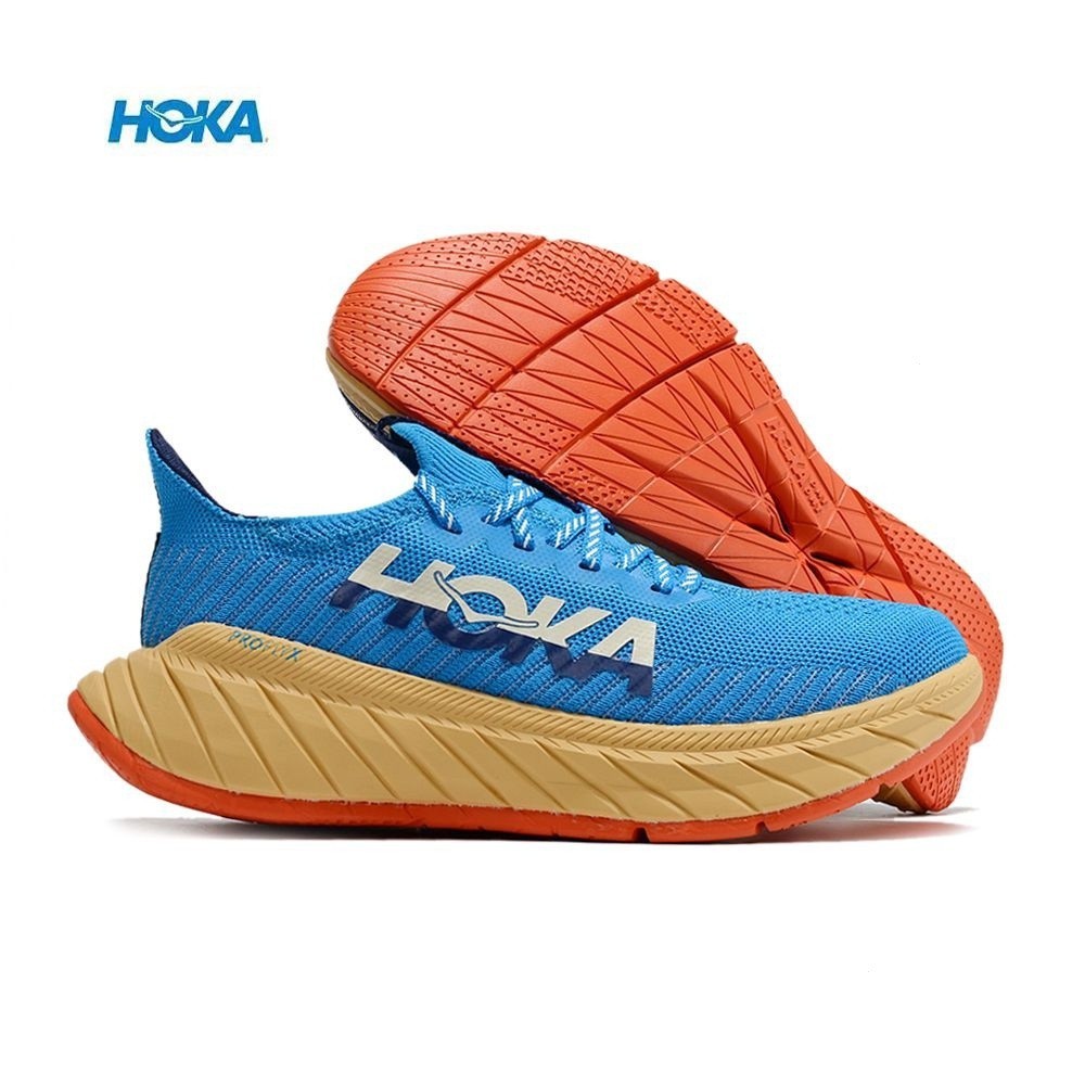 高品質 HOKA ONE ONE CARBON X3 男女鞋跑步鞋海軍藍