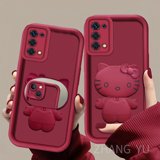 外殼OPPO A52 A92 A74 5G新款手機殼TPU軟殼貓化妝鏡架鏡頭全覆蓋減震保護套