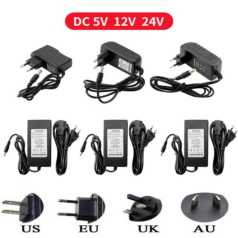 Dc 5V 12V 2V 24V 電源適配器 5 12 24 Volt AC 110V - 220V 照明變壓器 1A