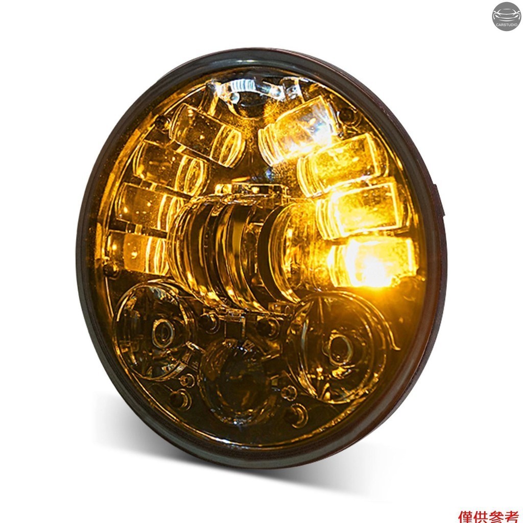 5-3/4 5.75 英寸 LED 摩托車頭燈帶 DRL/轉向信號/近光燈/遠光燈 IP67 防水圓形 LED 頭燈(1