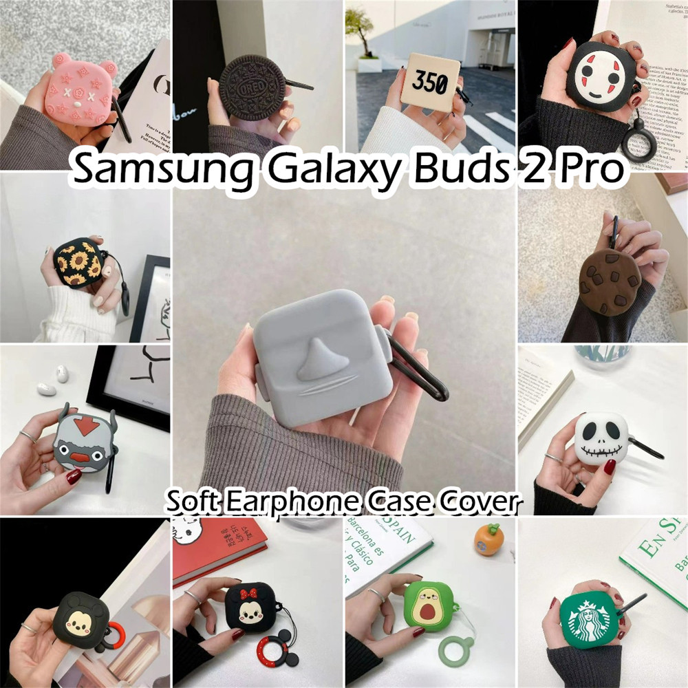 SAMSUNG 現貨! 適用於三星 Galaxy Buds 2 Pro 手機殼搞笑卡通造型軟矽膠耳機殼外殼保護套 NO.