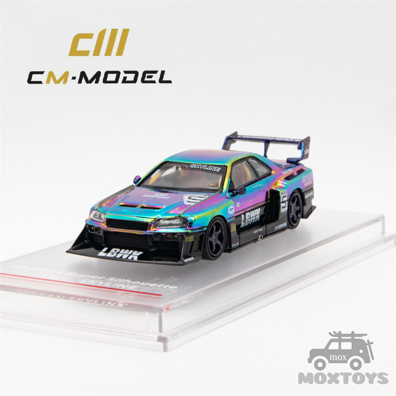 Cm Model 1:64 LBWK ER34 超級剪影鉻色壓鑄模型車