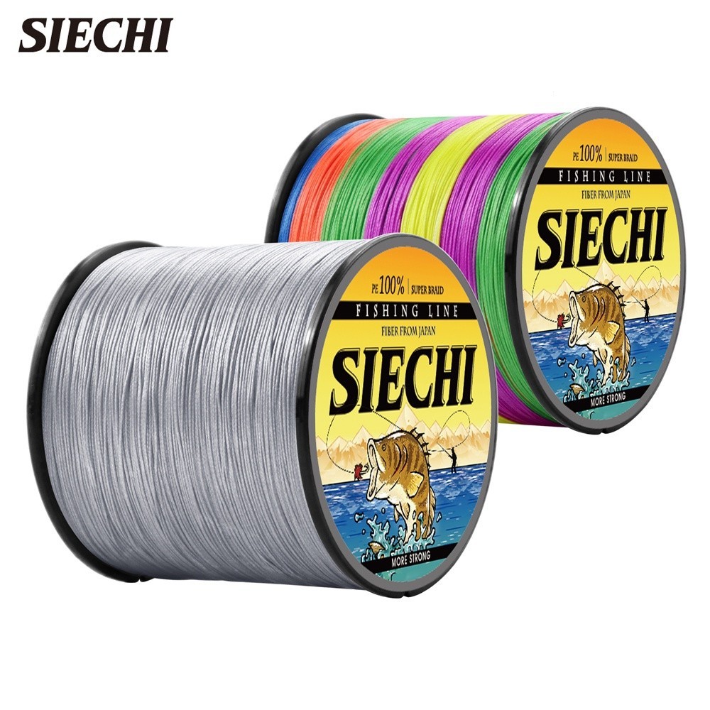 Siechi 超級編織釣魚線 x8 300m PE 線玩線釣魚編織釣魚線軸 PE 編織戶外釣魚設備編織 15lb-88l