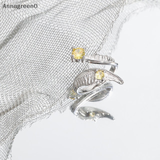 Anna 1/2 件不規則紋理黃色鋯石戒指女士情侶時尚創意優雅簡約時尚精緻派對魅力珠寶禮品 EN