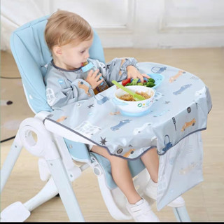 快速出貨--吃飯神器圍兜托盤寶寶防髒一件式式餐桌圍墊餐椅嬰兒童罩衣秋冬款式