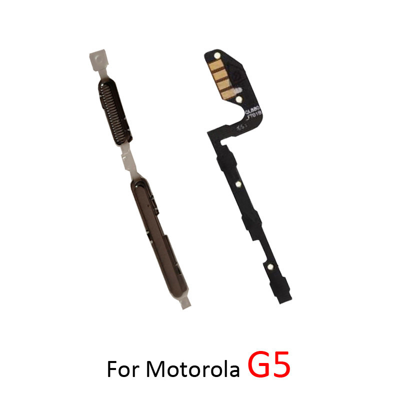 MOTOROLA 摩托羅拉 Moto G5 手機電源音量按鈕 Flex 新開關側鍵電纜部件灰色金色