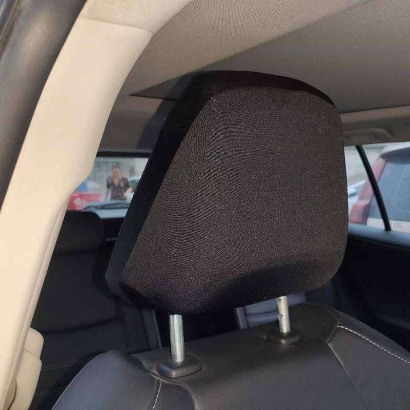 氨綸套頭汽車座椅頭枕套保護套全包頭套 汽車頭枕保護罩 汽車內飾用品