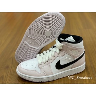高品質 Sneakers Nike Air Jordan 1 Mid 玫瑰粉 黑粉 紫羅蘭 女款