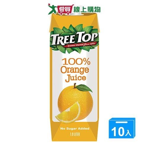 樹頂100%純柳橙汁1Lx10入/箱【愛買】