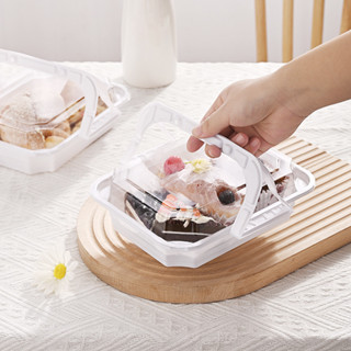 【現貨】野餐手提盒 一次性烘焙馬卡龍蛋糕甜甜圈麵包甜品下午茶歇打包盒子 【空盒 】