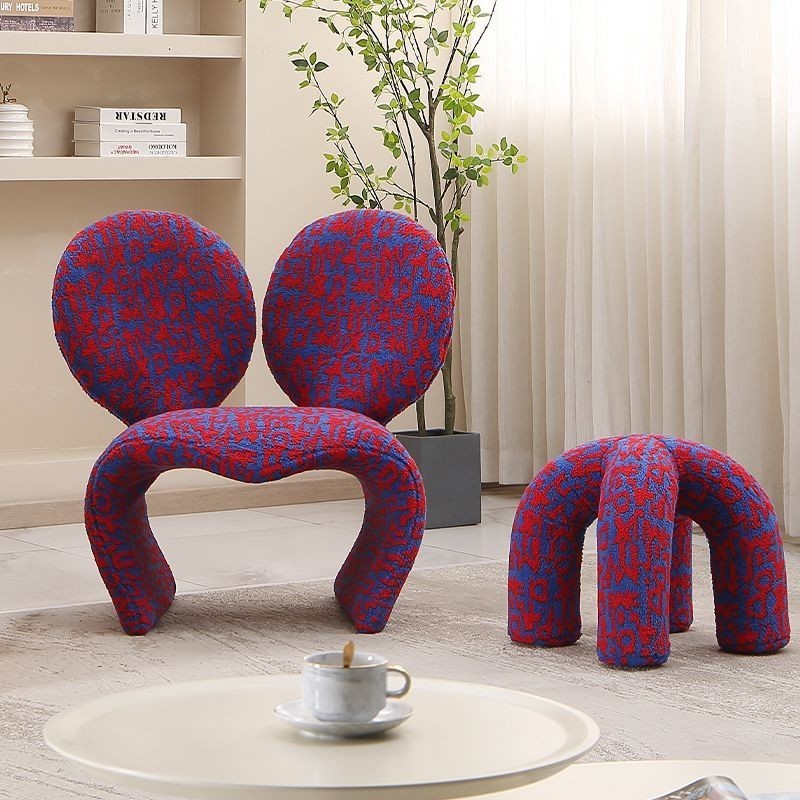 【來又來】創意設計師沙髮椅客廳藝術感單人椅米老鼠造型個性動物休閒椅子