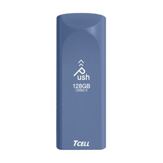 【TCELL 冠元】USB2.0 128GB Push推推隨身碟【普魯士藍】