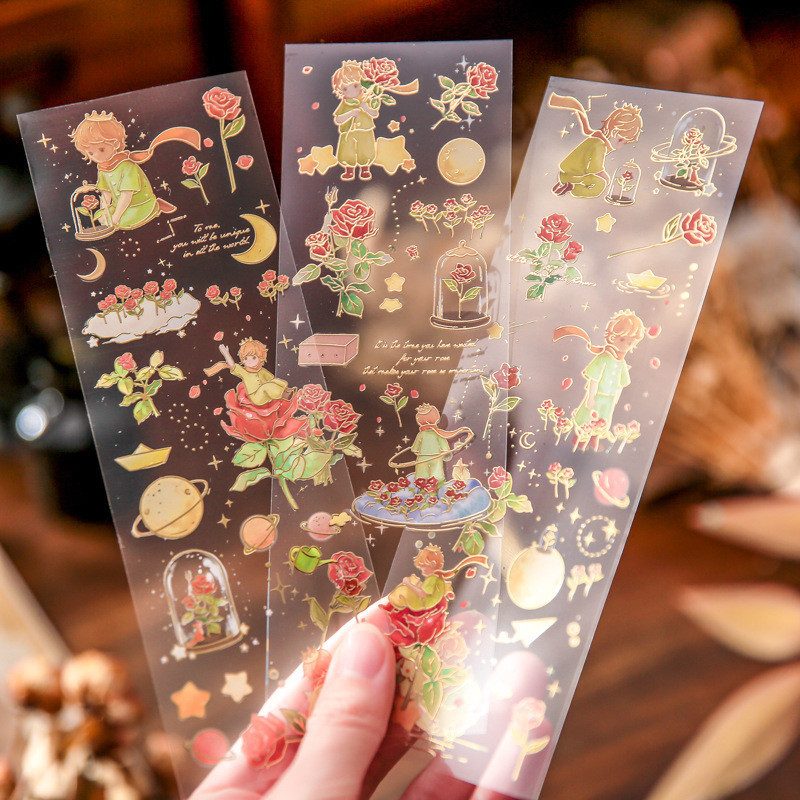 【促銷 24h出貨】小王子 可愛 卡通 燙金 手賬 貼紙 套裝 兒童 日記 裝飾 素材 圖案 DIY 小貼畫
