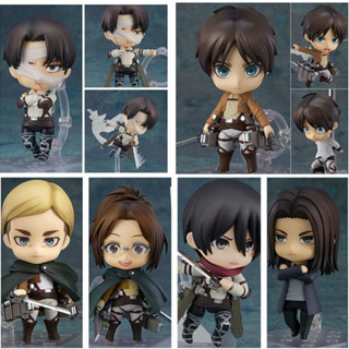 粘土人進擊的巨人娃娃 Eren Levi Mikasa Ackerman Hans Zoe 可動人偶模型玩具
