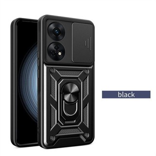OPPO Reno8T 5G推窗手機殼防摔Reno10pro+8pro/8Z/7Z/6Z全包邊車載磁吸指環支架一體保護套