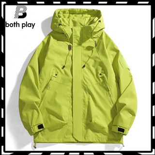 🔥臺灣熱賣🔥【1.6萬人迴購該品牌】集團品牌BOTH PLAY衝鋒衣外套男女連帽戶外百搭防風運動工裝夾剋 🎉全館下殺🎉2