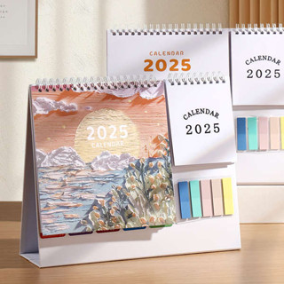 2025行事曆 2025月曆 2025掛曆 2025年新款檯曆創意簡約日曆訂製卡通可愛ins風桌面擺歷訂製logo