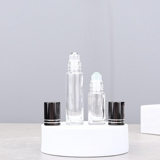 5/10ml 玻璃精油滾瓶透明不銹鋼滾珠香水樣品