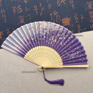 💯免運💯扇子古風國潮摺扇漢服女旂袍舞蹈跳舞兒童學生夏日隨身小扇中國風