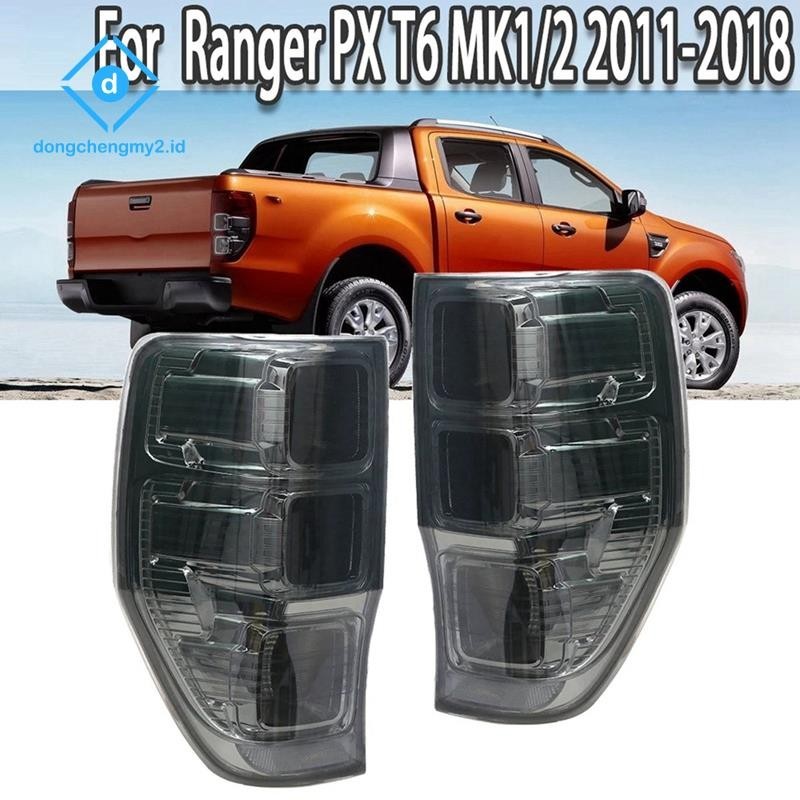 [dongchengmy2]1 對煙熏後尾燈剎車燈適用於福特 Ranger Ute PX XL XLS XLT 2011