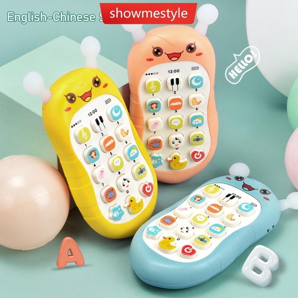 Sms 嬰兒電話玩具電話睡眠玩具帶牙膠模擬電話兒童嬰兒玩具 464529 S4u5