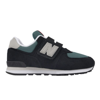 New Balance 574 NB 童鞋 中童 黑 綠 休閒鞋 魔鬼氈 [YUBO] PV574MGH-W寬楦