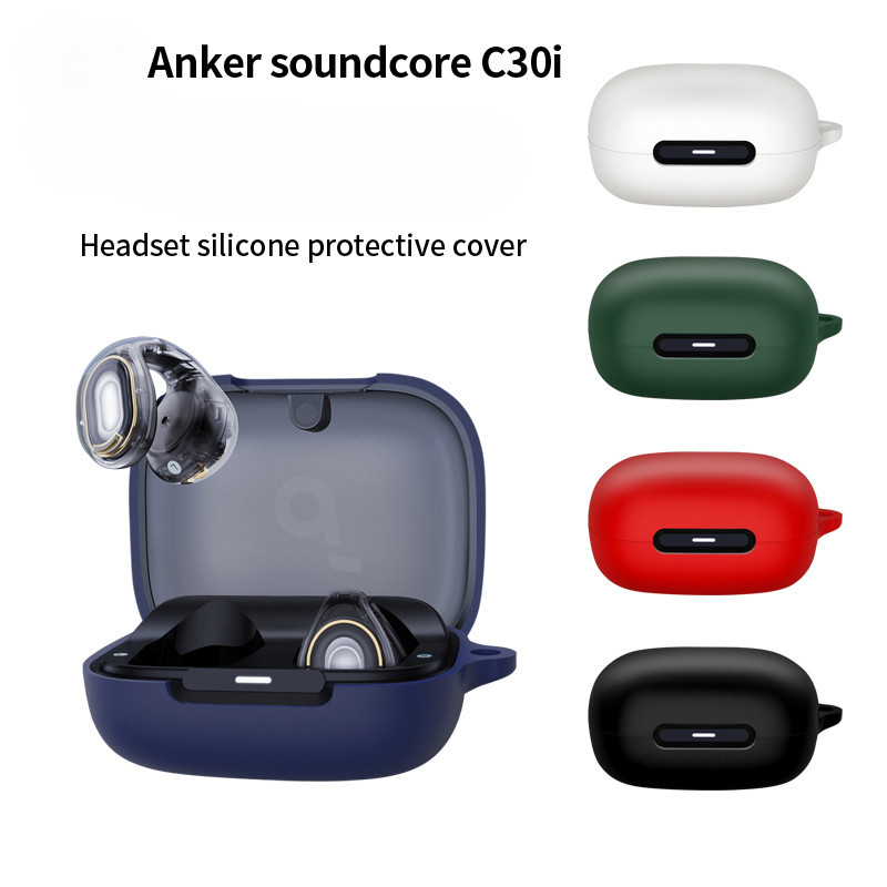 適用於 Anker Soundcore C30i 保護套矽膠可愛卡通保護套藍牙耳機殼耳機便攜