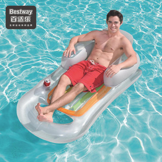 熱賣Bestway成人浮排游泳圈水上充氣漂浮床墊海邊衝浪板浮板沙灘躺椅