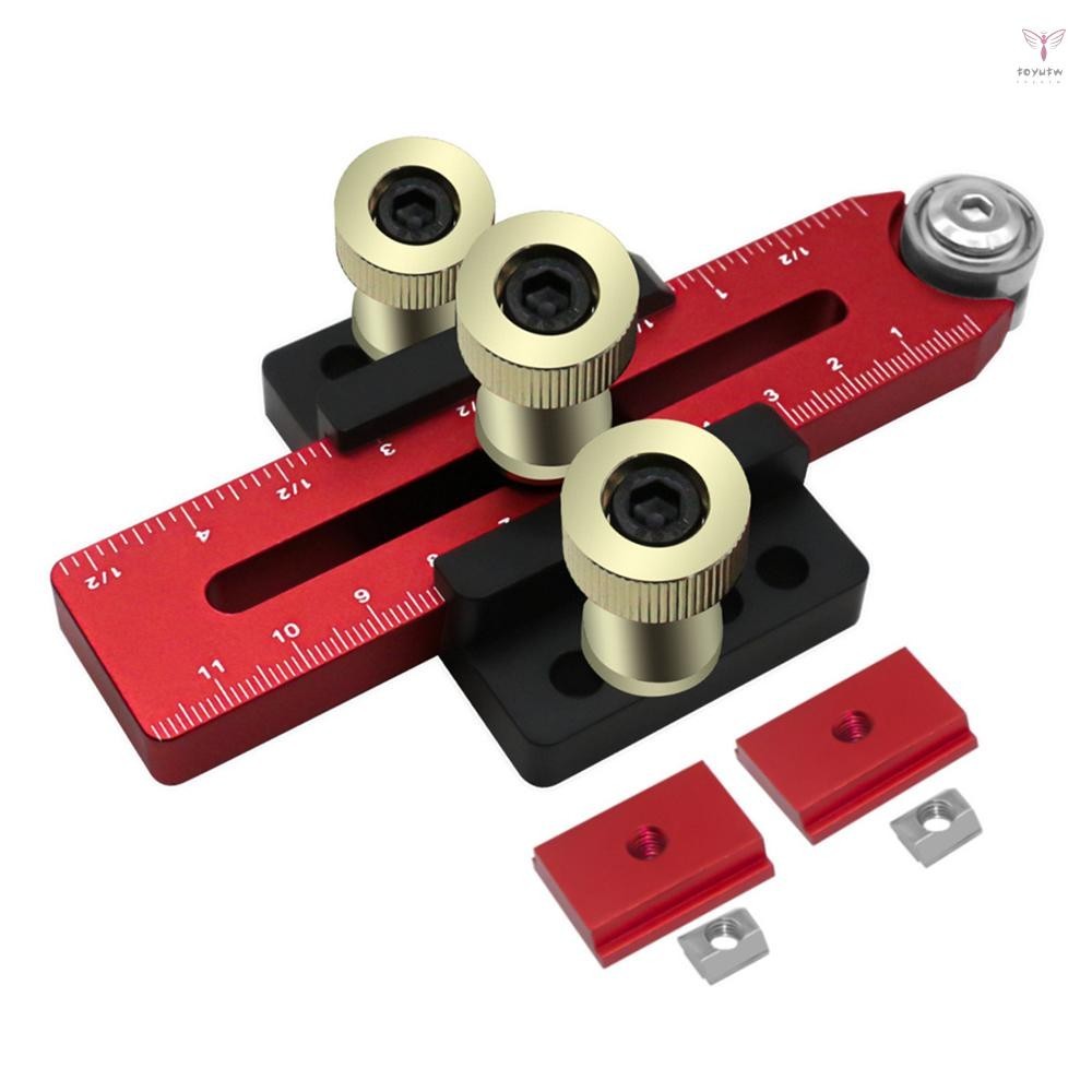 Uurig)台鋸倒滾輪快切限位器木工台切割輔助工具槽定位固定工具可調節長度木工