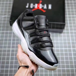 Hot Air Jordan 11 Low AJ11 大魔王黑白籃球鞋男運動鞋鞋