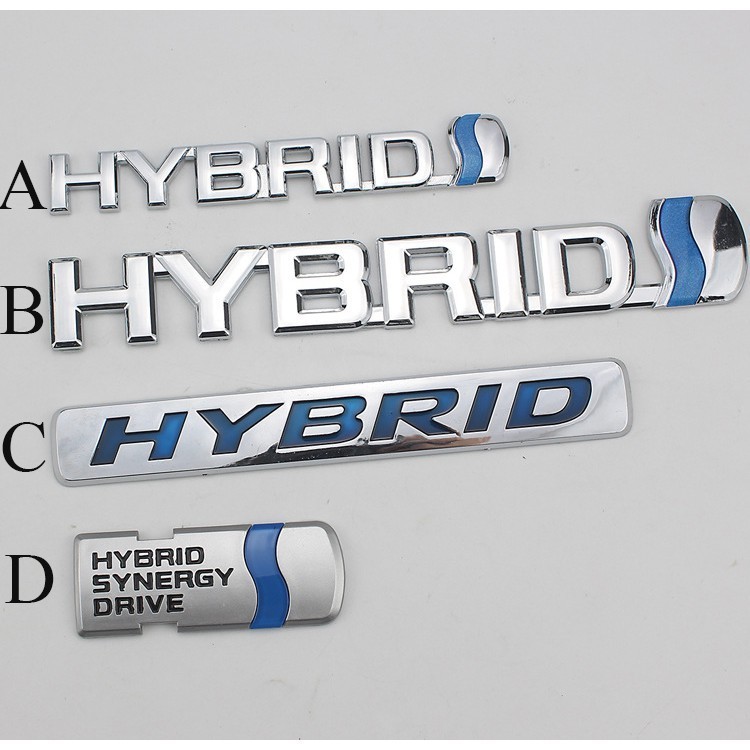 有趣的汽車 1 X ABS HYBRID 側後標誌貼紙貼花適用於豐田