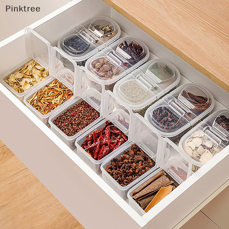 Ptr 普通雙隔層帶蓋食品水果密封罐 al 廚房冰箱塑料收納盒收納工具 TW