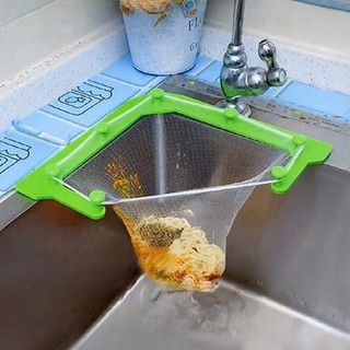 三角瀝水架水槽架餐具瀝水架廚房水槽剩菜過濾掛網
