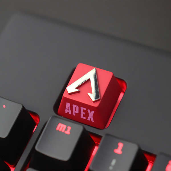 APEX英雄遊戲實物周邊logo 機械鍵盤鋅鋁合金屬個性鍵帽按鍵 鍵石