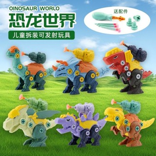 【現貨】Diy拆裝恐龍玩具 拼裝恐龍玩具 兒童益智模擬霸王龍玩具 擰螺絲玩具 男孩智力開發組裝玩具