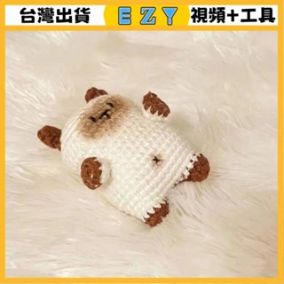 [EZY]臺灣出貨 手作材料包 毛線編織 材料包 手工 鉤針 暹羅貓小貓咪手工毛綫針織玩偶手工編織diy材料包鈎針包包