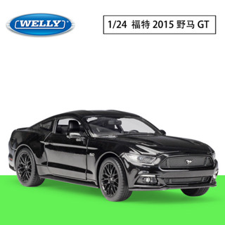 威利1:24福特野馬2015款Ford Mustang GT模擬合金汽車模型玩具
