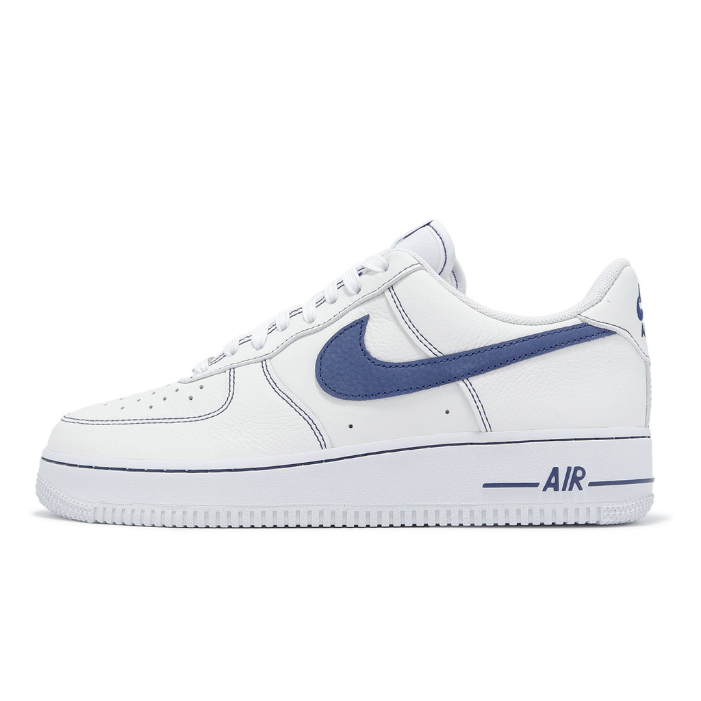 Nike 休閒鞋 Air Force 1 07 LV8 男鞋 白 藍 復古 AF1 [ACS] HQ2037-100