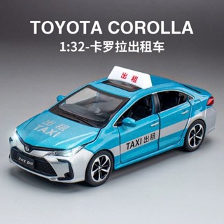 出租車玩具閤金卡羅拉兒童小汽車模型男孩六開門計程車模擬大號 閤金車模 模擬 現貨免運