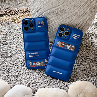 i15手機殼 手機殼15 16pro 手機殼 卡通羽絨服phone16promax手機殼哈利小隊14Pro蘋果11手機殼