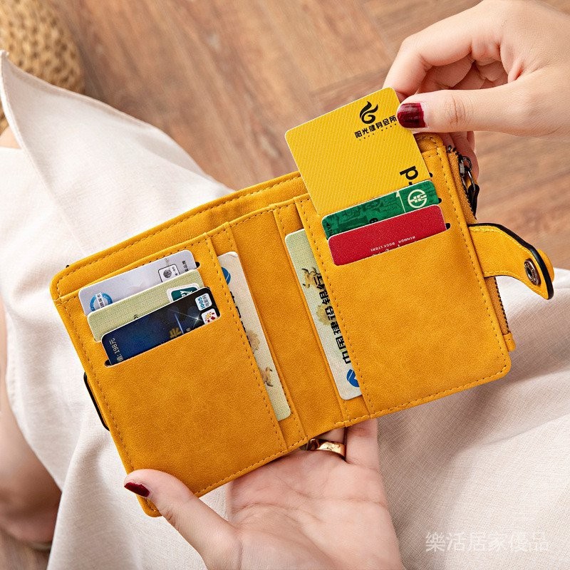 短版韓版錢包 時尚簡約多卡位錢夾