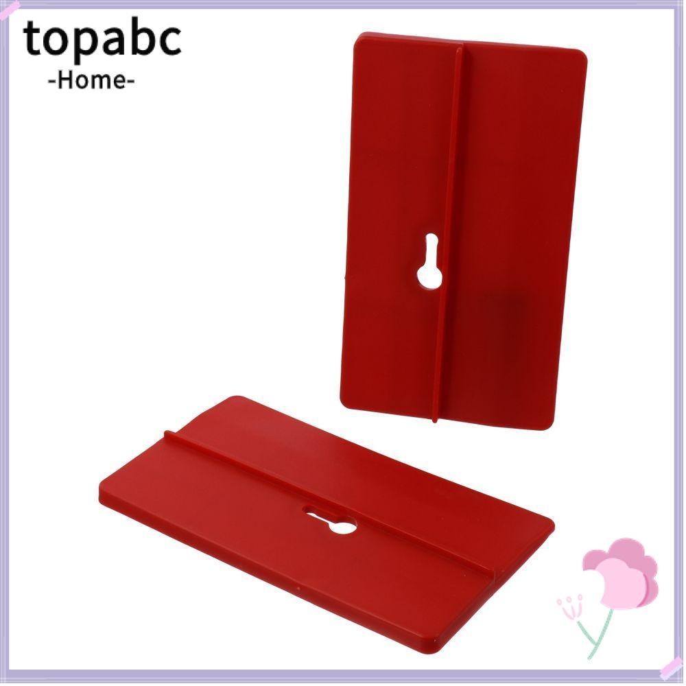 Top 輔助板,矩形紅色天花板輔助板,石膏板安裝工具 15x8.5cm PVC 現代石膏板夾具天花板